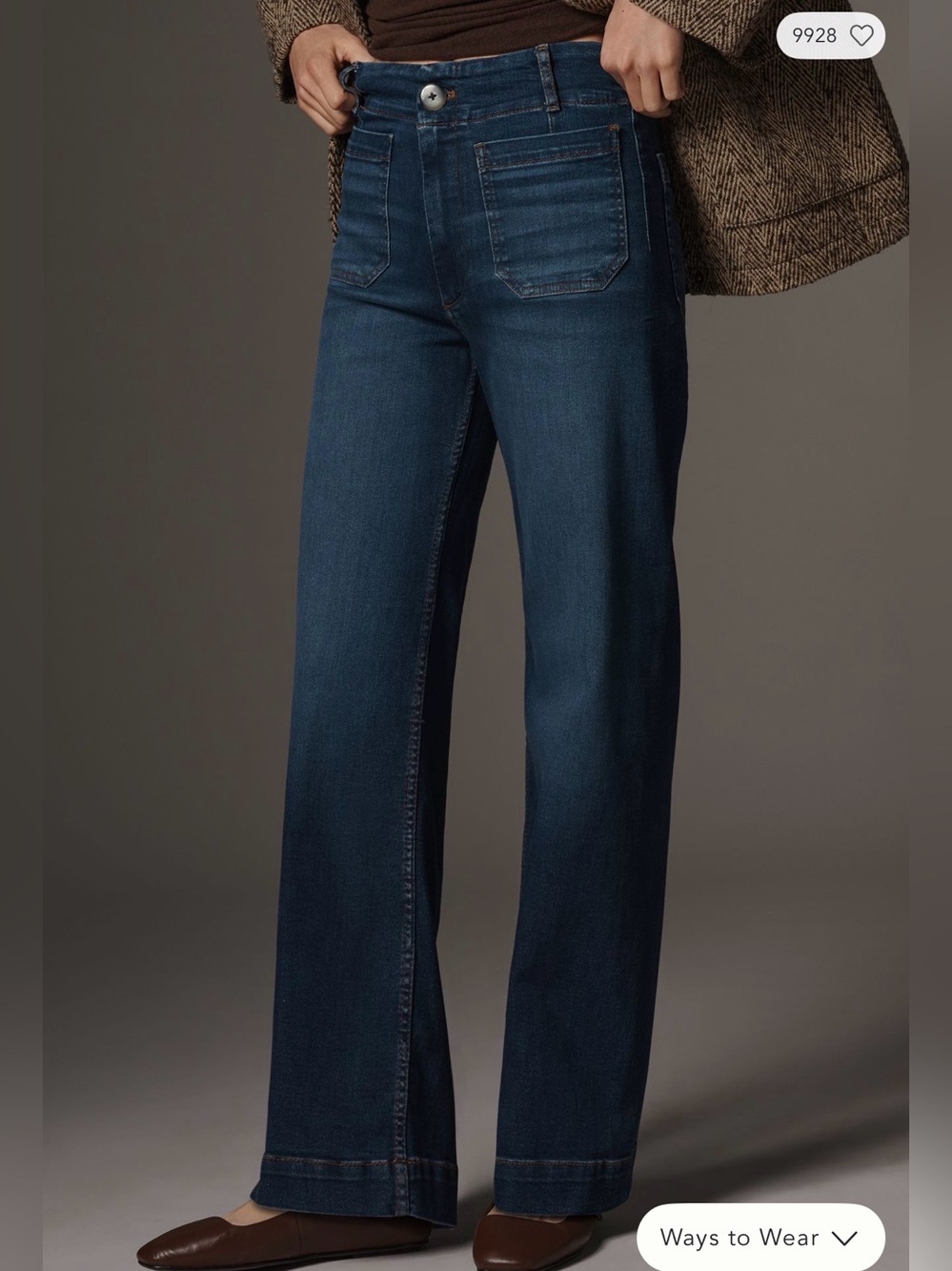 Anthropologie | Maeve Colette High-Rise Wide-Leg Full-Length Jeans